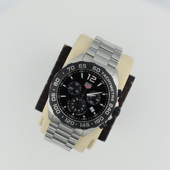 Tag Heuer CAZ1010.BA0842 Mens Formula 1 Watch Black Silver Chronograph Stainless - Picture 3 of 16